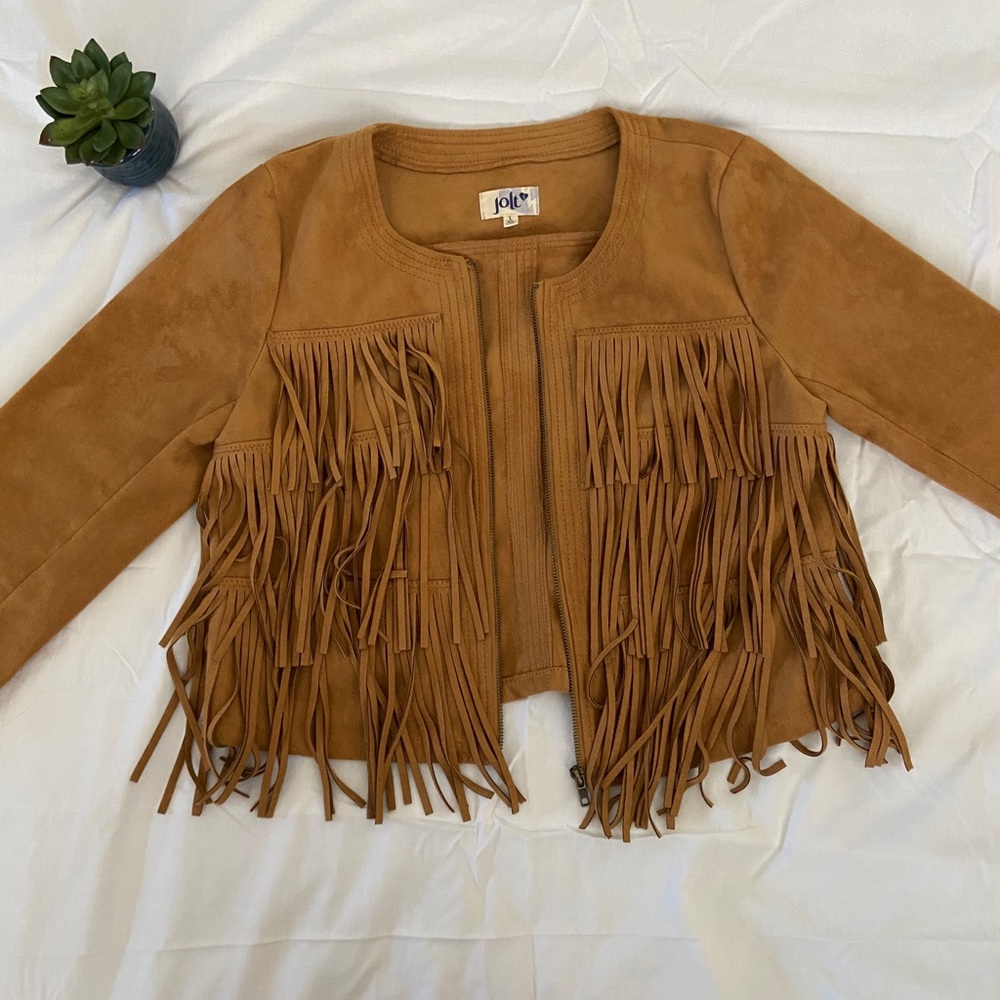 Fringe suede jacket!